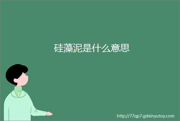 硅藻泥是什么意思