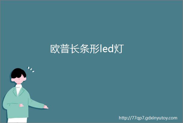 欧普长条形led灯